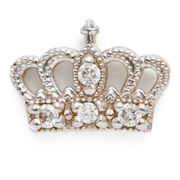 diamond crown earring