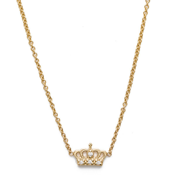 diamond crown necklace - lenawald